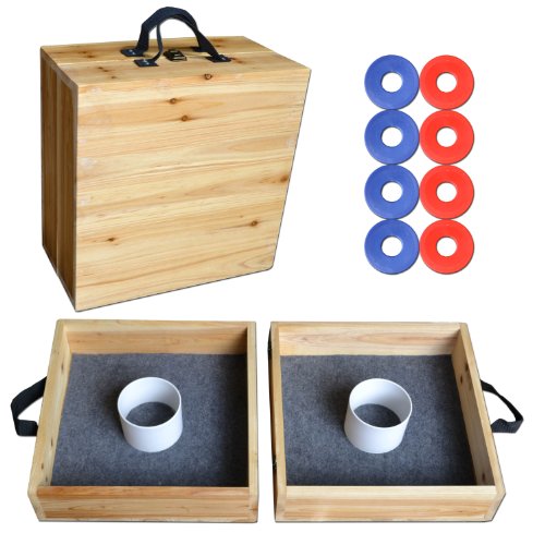 GoSports Pine Wood Washer Toss Game Set