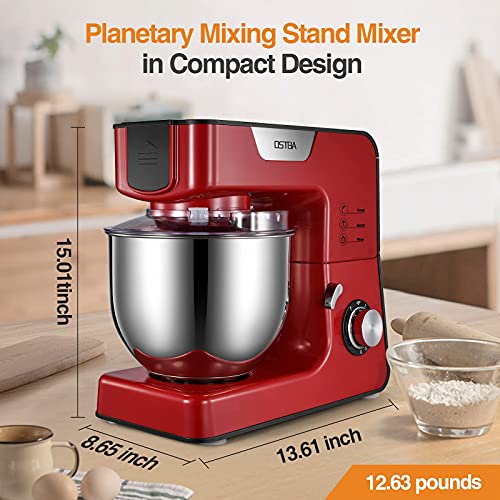 Stand Mixer, OSTBA 550W 8 Speeds 5.5QT Electric Kitchen Mixer, Dough