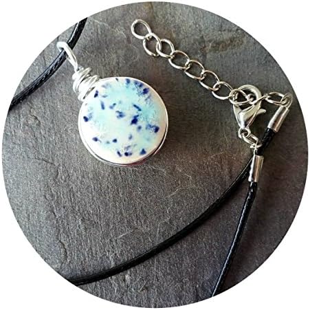 Northern Lights Glass Essential Oil Diffuser Aromatherapy Pendant Necklace 18" - 20 inches