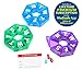 Pillthing Weekly 7 Sided Pill Organzier 3 pack 1 each of Blue Green Purple. Small Pill Box for Travel with Medical Alert Card