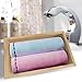 Microfiber Hair Drying Towels, Fast Drying Hair Cap, Long Hair Wrap,Absorbent Twist Turban, Pink,Light Blue (2 pack) …