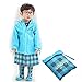 Cartoon Waterproof Children's Raincoat (M, Blue)