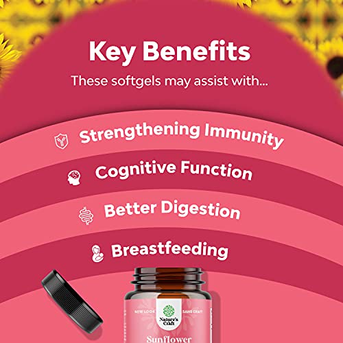 Sunflower Lecithin 1200mg Phosphatidylcholine Supplement Plant Based