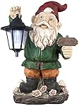 Welcome Gnome with Lantern 16" High Outdoor Garden Statue