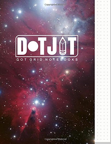 Dot Jot Dot Grid Notebook: Nebula Space Design, 50 Pages, 8.5 x 11 (Journal,Diary) (Dotted Graph Paper)