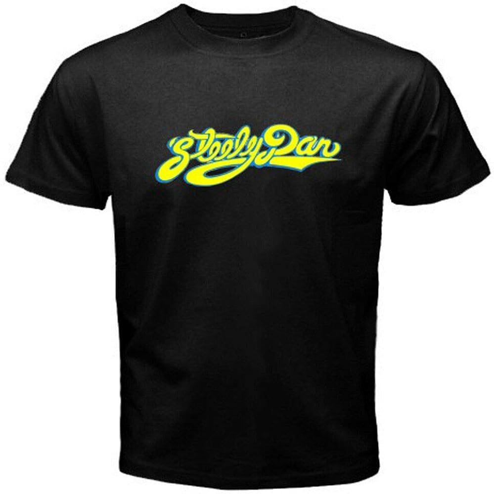 New Steely Dan Logo Men's Black TShirt Amazon.co.uk Clothing