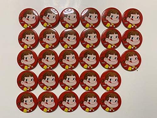 Amazon 別売り可能 不二家 ペコちゃんオリジナル缶バッチ 28個 バッジ ホビー
