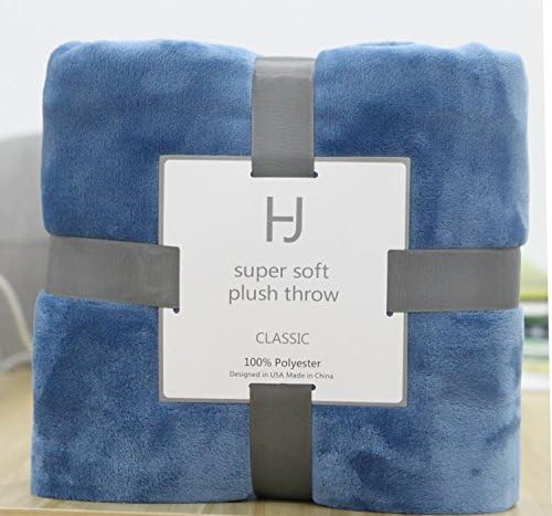CSXQHome Coral fleece blanket, air conditioning blanket, meditation Yoga cover blanket, flannel solo airplane, blanket, nap towel,152cmX190cm,Smoke Blue