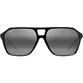 Maui Jim Polarized Men's Wedges Aviator Sunglasses