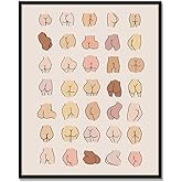 WCDHOR Mid-Century Modern Art Bathroom Wall Art Boho Bathroom Poster (11X14 INCH) - Unframed Art Print