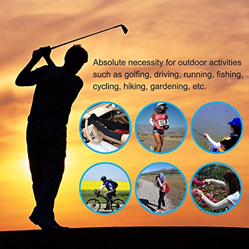 alkeke 4 Pairs UV Protection Cooler Arm Sleeves for Bike/Hiking/Golf