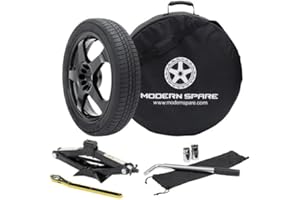Complete Compact Spare Tire Kit With Carrying Case - Fits 2015-2024 Tesla Model X - Modern Spare