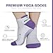 Matymats Women Non Slip Athletic Yoga Socks for Running Exercise Workout Training Fitness Hospital,005-5 Pairs in Five Colors,One Size