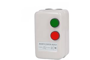 XLWJBES Magnetic Motor Starter 220V Magnetic Electric Motor Starter for Air Compressor, 3-Phase/Single-Phase Switch Magnetic Starter
