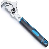 Lichamp 12-inch Self-Adjusting Pipe Wrench 3/8 to 1-3/4in Jaw Open | Plumbers Wrench