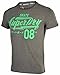 Superdry Men's Speed Freaks Entry Tee Shirt-Dark Marl-Large