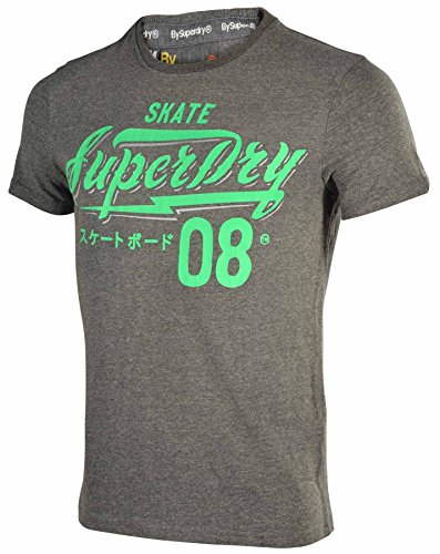 Superdry Men's Speed Freaks Entry Tee Shirt-Dark Marl-2XL