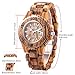 Bewell Women's ZS-100BL Handmade Wooden Analog Quartz Zebra Wood Retro Wrist Watch