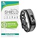 [6-PACK] RinoGear for Garmin Vivosmart HR Screen Protector [Active Protection] Full Coverage Flexible HD Invisible Clear Shield Anti-Bubble Film