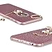 IYCK iPhone SE Case, iPhone 5S Case, 3D Handmade Cute Luxury Diamond Rhinestone Hybrid Glitter Bling Shiny TPU Soft Rubber Cover with Sparkly Bow Knot Crystal Pendent Charms for iPhone 5/5S/SE - Pink