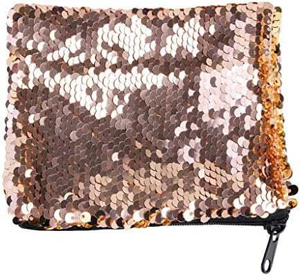 Women Sequins Bling Clutch Bags Wallet Purse Zipper Coin Purse Credit Card Mobile Phone Wristlet Handbag Money Pouch Holders Handbag