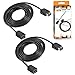 Orzly SNES Mini NES Mini Extension Cables [2X] 6ft/1.8M Controller Cable Extension Leads for New 2016 & 2017 Mini Versions of Super Nintendo and NES [Classic Edition] & [Nintendo Classic Mini] Models primary