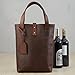 Wine Enthusiast 2-Bottle Leather Wine Tote Bag