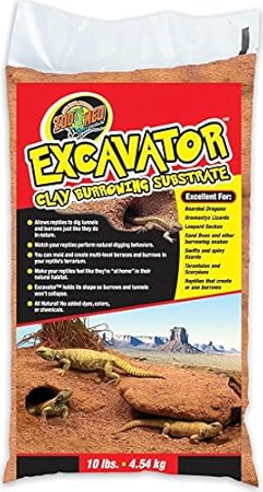 Zoo Med Excavator Clay Burrowing Substrate, Bodensubstrat für grabende Reptilien