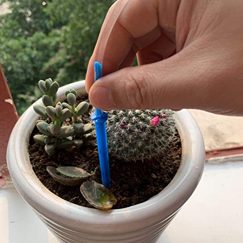Automatic Watering Irrigation Drippers Bag, Garden Plant Flower Self Watering Spikes Device with Adjustable Flow Rate, Vacations Plant Drip Sprinkler Water Watering Kits (2)
