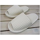 大きいスリッパ ジャンボ（外寸30cm） コットンワッフル アイボリー/メンズ