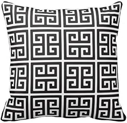 OGArtStore Simple Greek Key Black White S:423 Fashion Home Decorative Pillowcase Gift 20X20inch