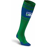 For Bare Feet NFL Classic SEATTLE SEAHAWKS Marathon Compression Sock Team Color Small/Medium