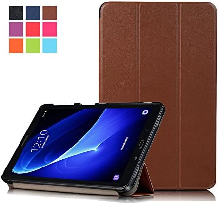 Galaxy Tab A 10.1" Tablet Case,T580 Case,LLcase Ultra Slim Fit Lightweight Protective Case Cover with Auto Wake&amp;Sleep Feature for Samsung Galaxy Tab A 10.1 SM-T580/T585 Tablet (brown)