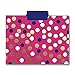 Graphique Navy Dot File Folders Set Includes 9 Folders and 3 Unique Dot Designs, Durable Triple-Scored Coated Cardstock, 11.75