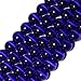 8mm Dark Blue Cat Eye Beads Round Semi Precious Gemstone Loose Beads for Jewelry Making (47-50pcs/strand)