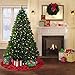 Lalent Christmas Tree Skirt, 48 Inches Red Black Buffalo Check and Burlap 6 Layers Ruffled Xmas Tree Skirt Gifts for Party Holiday Christmas Decorations (Red/Black)