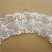 2 Meters Pleated Organza 2-Layer Lace Edge Trim Ribbon 6 cm Width White Trimmings Fabric Embroidered Applique Sewing Craft Wedding Bridal Dress Embellishment DIY Party Decoration Clothes Embroidery