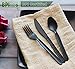 GreenWorks 200 Count Heavy-duty Compostable 100 Forks and 100 Spoons, BPI Certified,Large Cutlery Set,Alternative to Plastic Utensils