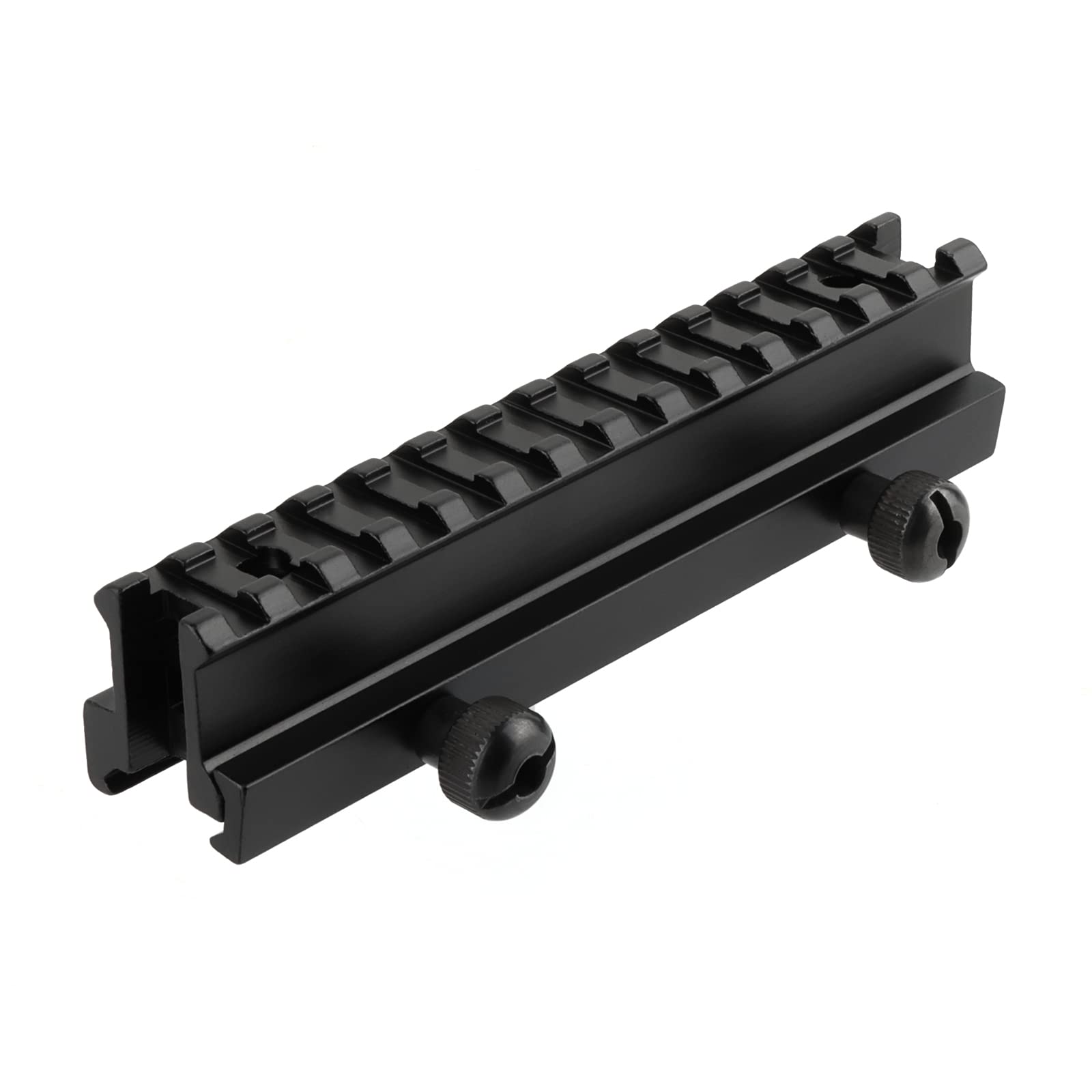 ToopMount Riser Base Mount 20mm Weaver Picatinny Rail Aluminum Alloy with 14 Rail Slots Full Metal Mount Base With Thumb Nut