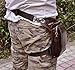 Le'aokuu Mens Genuine Leather Messenger Riding Hip Bum Waist Pack Drop Leg Cross Over Bag (Brown)