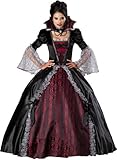 InCharacter Costumes Women's Vampiress Of Versailles Costume, Black/Burgundy, Large
