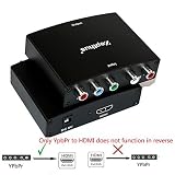 Zepthus 5RCA Component RGB YPbPr to HDMI v1.3 HDCP Video Audio Converter for HDTV, DVD, PSP, Wii