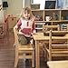 ECR4Kids Three Rung Ladderback Chair, 12in Seat Height, Classroom Seating, Honey, 2-Pack