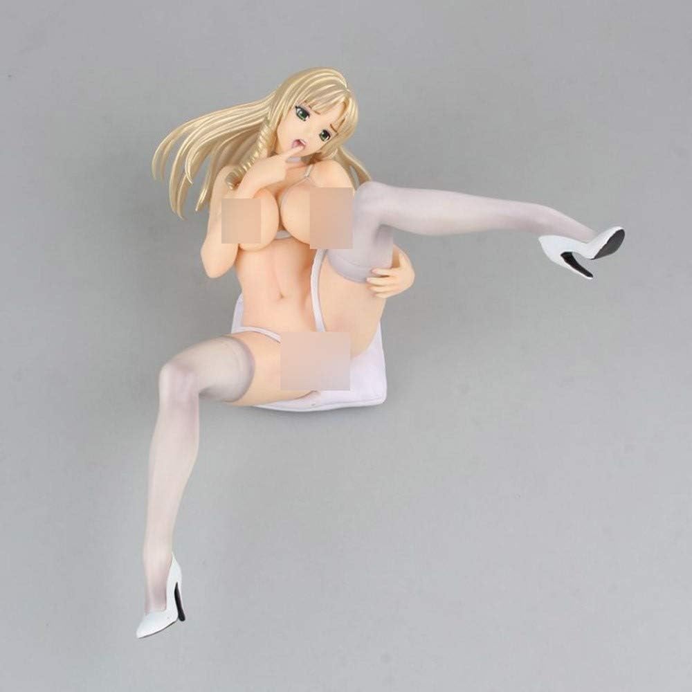 QTRT Shiragi Rika White Dress Up Model PVC Anime Cartoon Game Character Model Statue Figure Toy Collectibles Decorations Gifts Favorite By Anime Fan
