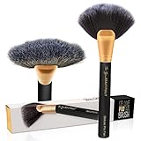 TOP SELLING Pro Fan Makeup Brush on Amazon. Professional Makeup Artist Approved. Perfect for Powder, Blush, Highlighting and Contouring. From Be You, Beautifully.