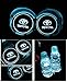 Bearfire Car Logo LED Cup Pad led cup coaster USB Charging Mat Luminescent Cup Pad LED Mat Interior Atmosphere Lamp Decoration Light (Toyota)