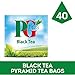 PG Tips Premium Black Tea Bags Non-Pyramid, 40 Count (Pack of 1)