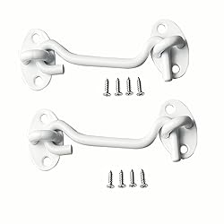 M MIMHOOY 2 Pack Hook and Eye Latch for Door 3 inch