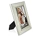Icona Bay 4x6 Picture Frames (Silver, 3 Pack), French Baroque Style Photo Frames 4 x 6, Wall Mount or Table Top, Regency Collection