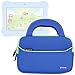 Evecase Kids Sleeve Case for Fuhu Nabi Jr. / nabi Jr. S, Tablet UltraPortable Handle Carrying Neoprene Sleeve Case Bag - Blue